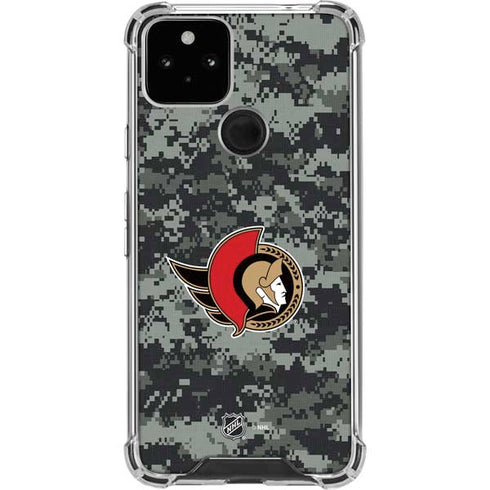 NHL Ottawa Senators Camo Google Pixel 5 Clear Case